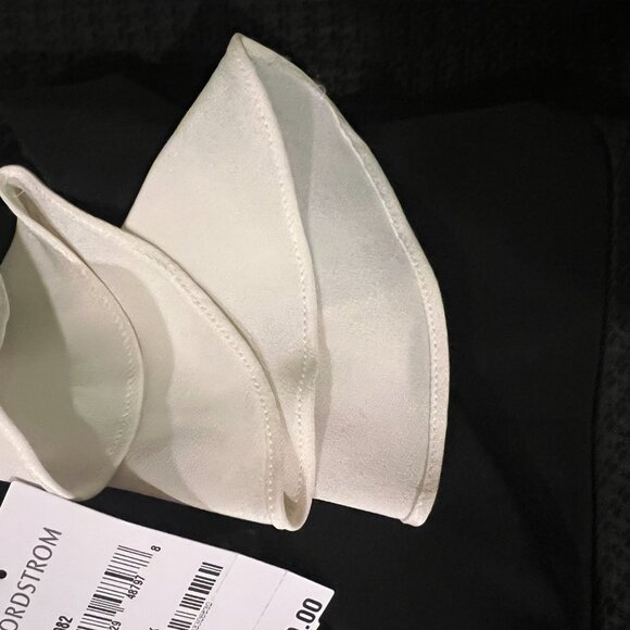 NWT: JAY GOODFREY BLACK & WHITE RUFFLE DRESS, SZ: 4 - Picture 14 of 15